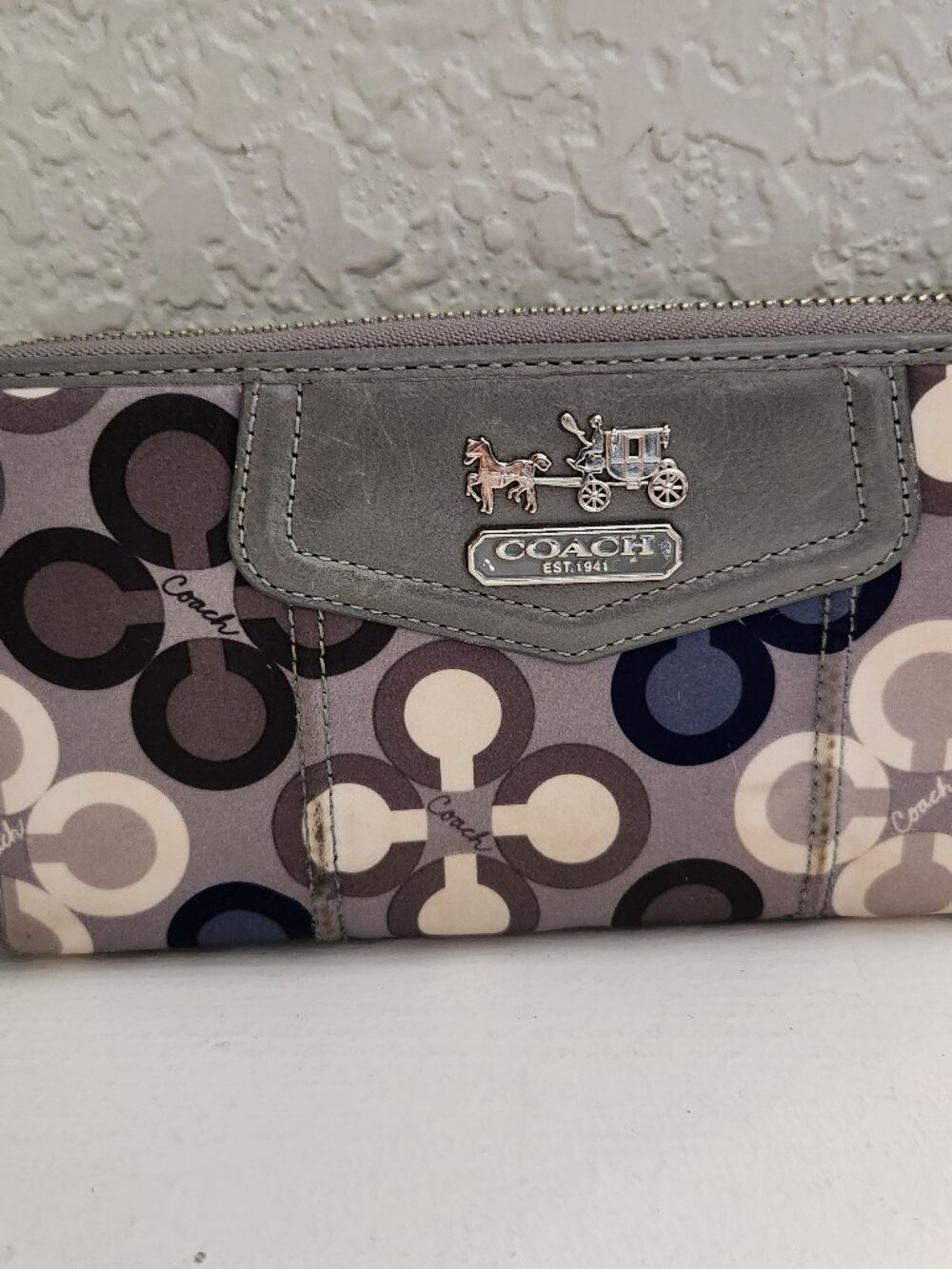 Vintage Coach Madison Clover Signature Wallet